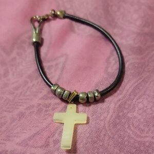 Elegant Cross Charm Bracelet